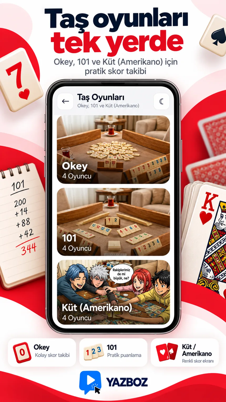 Taş oyunları ekranı